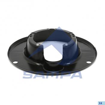 1 539 р. Щиток ROR барабана тормозного пылезащитный (на сторону, 350x200мм) SAMPA SAMPA 085.043  с доставкой в г. Кемерово. Увеличить фотографию 1