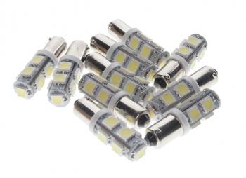 26 р. Лампа светодиодная 12V T4W BA9s 6000K 9 SMD 5050 White MEGA ELECTRIC MEGA ELECTRIC 090131w  с доставкой в г. Кемерово. Увеличить фотографию 1