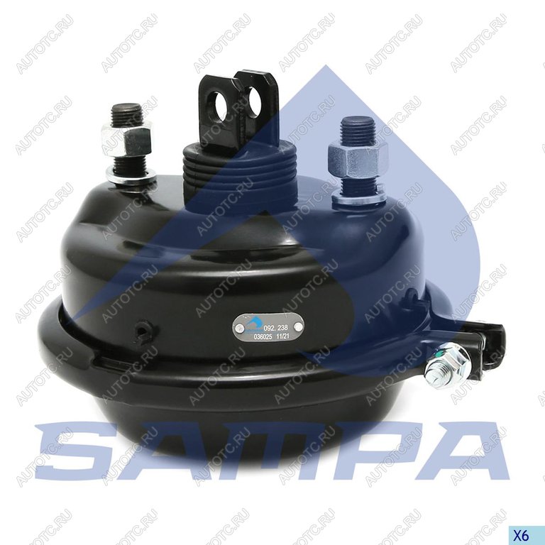 2 579 р. Камера тормоза MAN TGA тип 27 SAMPA SAMPA 092.238-01  с доставкой в г. Кемерово