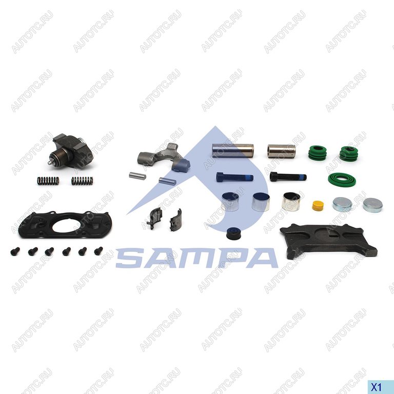 12 449 р. Ремкомплект суппорта WABCO MAX22 левый (полный) SAMPA SAMPA 094.915  с доставкой в г. Кемерово
