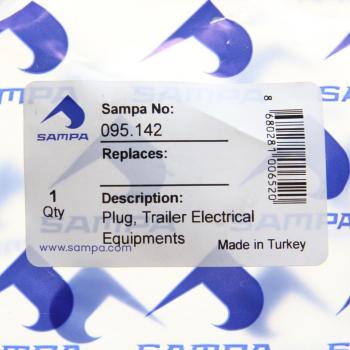 379 р. Разъем электрический прицепа ISO 1185 Type N 7-полюсный (вилка пластик) SAMPA SAMPA 095.142  с доставкой в г. Кемерово. Увеличить фотографию 3