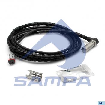 1 139 р. Датчик АБС КАМАЗ RENAULT колеса правого прямой (L=2400мм) SAMPA SAMPA 096.360  с доставкой в г. Кемерово. Увеличить фотографию 1