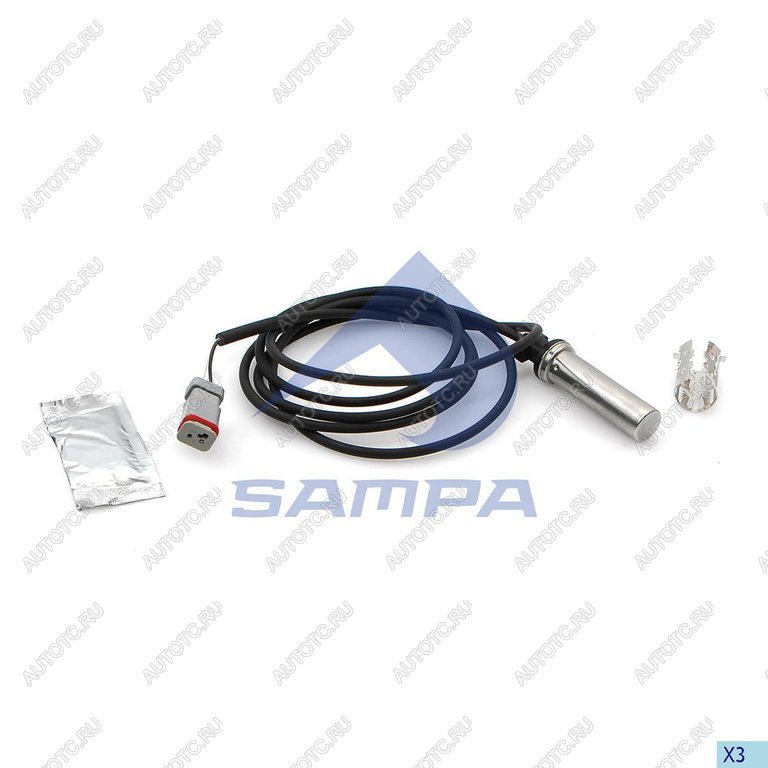 1 439 р. Датчик АБС КАМАЗ RENAULT Premium колеса прямой (L=1830мм) SAMPA SAMPA 096.367  с доставкой в г. Кемерово