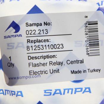 529 р. Реле поворота MAN F90,F2000 (10 контактов) SAMPA SAMPA 022.213  с доставкой в г. Кемерово. Увеличить фотографию 2