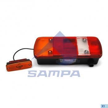 3 069 р. Фонарь задний MAN TGA,TGL,TGM,TGS,TGX левый (с габаритом) АМР разъем снизу SAMPA SAMPA 024.080  с доставкой в г. Кемерово. Увеличить фотографию 6