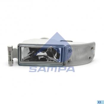 4 399 р. Фара противотуманная MAN TGA с белым указателем поворота левая SAMPA SAMPA 024.085  с доставкой в г. Кемерово. Увеличить фотографию 1