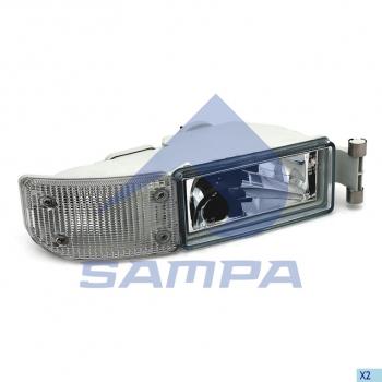 3 099 р. Фара противотуманная MAN TGA с белым указателем поворота правая SAMPA SAMPA 024.086  с доставкой в г. Кемерово. Увеличить фотографию 1