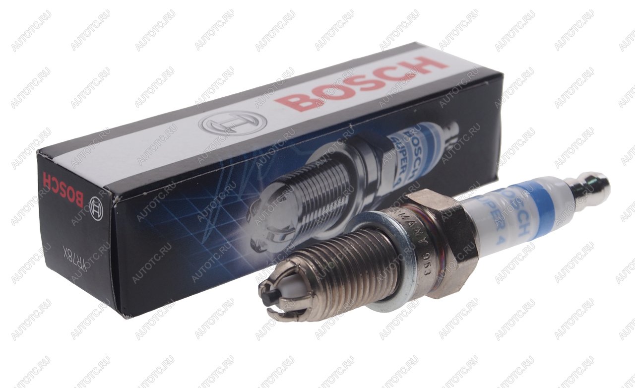 359 р. Свеча зажигания Super-4 (1шт.) BOSCH BOSCH 0242132501  с доставкой в г. Кемерово