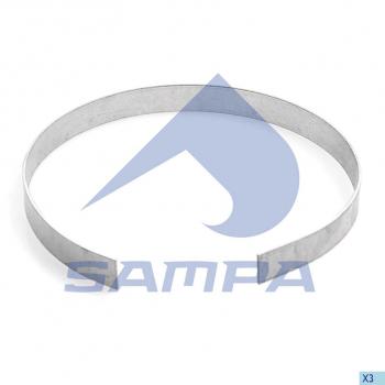172 р. Хомут глушителя VOLVO FH12,16 (уплотнит кольцо трубы турбины) SAMPA SAMPA 031.149  с доставкой в г. Кемерово. Увеличить фотографию 1