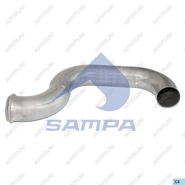 5 249 р. Труба выхлопная глушителя VOLVO FH SAMPA SAMPA 031.380  с доставкой в г. Кемерово