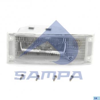 2 999 р. Фара противотуманная VOLVO FH16,FM12 левая SAMPA SAMPA 032.238  с доставкой в г. Кемерово. Увеличить фотографию 1