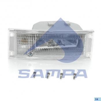3 579 р. Фара противотуманная VOLVO FH16,FM12 правая SAMPA SAMPA 032.239  с доставкой в г. Кемерово. Увеличить фотографию 1