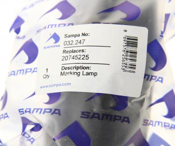 739 р. Фонарь габаритный VOLVO габаритный белый SAMPA SAMPA 032.247  с доставкой в г. Кемерово. Увеличить фотографию 3