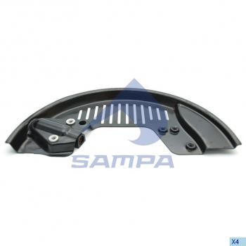 2 499 р. Щиток VOLVO RENAULT барабана тормозного правый SAMPA SAMPA 032.498  с доставкой в г. Кемерово. Увеличить фотографию 1
