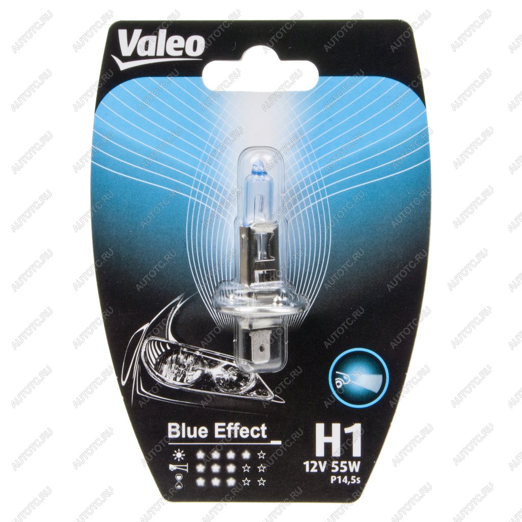 379 р. Лампа 12V H1 55W P14.5s блистер (1шт.) Blue Effect VALEO VALEO 032504  с доставкой в г. Кемерово