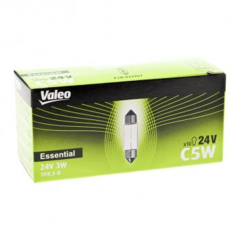 25 р. Лампа 24V C5W SV8.5 (1шт.) Essential VALEO VALEO 032957  с доставкой в г. Кемерово. Увеличить фотографию 3