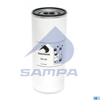 1 239 р. Фильтр масляный VOLVO 6FL,7FL,10FL,12F,12FH,12FL,16FL SAMPA SAMPA 033.143-01  с доставкой в г. Кемерово. Увеличить фотографию 1