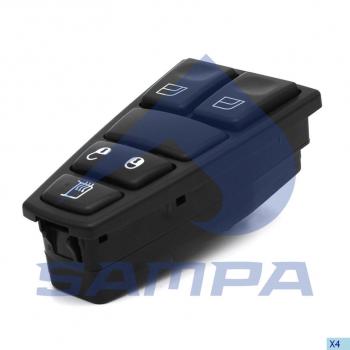 3 699 р. Блок управления VOLVO FH стеклоподъемником правый SAMPA SAMPA 034.418  с доставкой в г. Кемерово. Увеличить фотографию 1