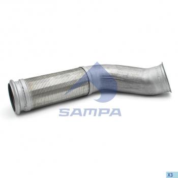 7 649 р. Труба приемная глушителя VOLVO FH с гофрой SAMPA SAMPA 034.481  с доставкой в г. Кемерово. Увеличить фотографию 1
