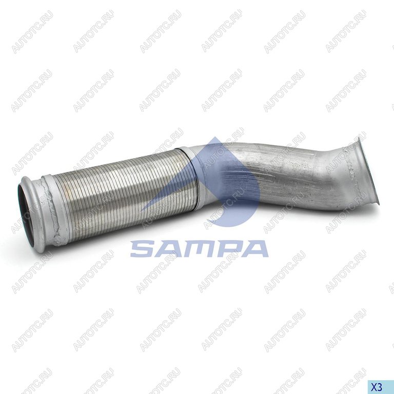 7 649 р. Труба приемная глушителя VOLVO FH с гофрой SAMPA SAMPA 034.481  с доставкой в г. Кемерово