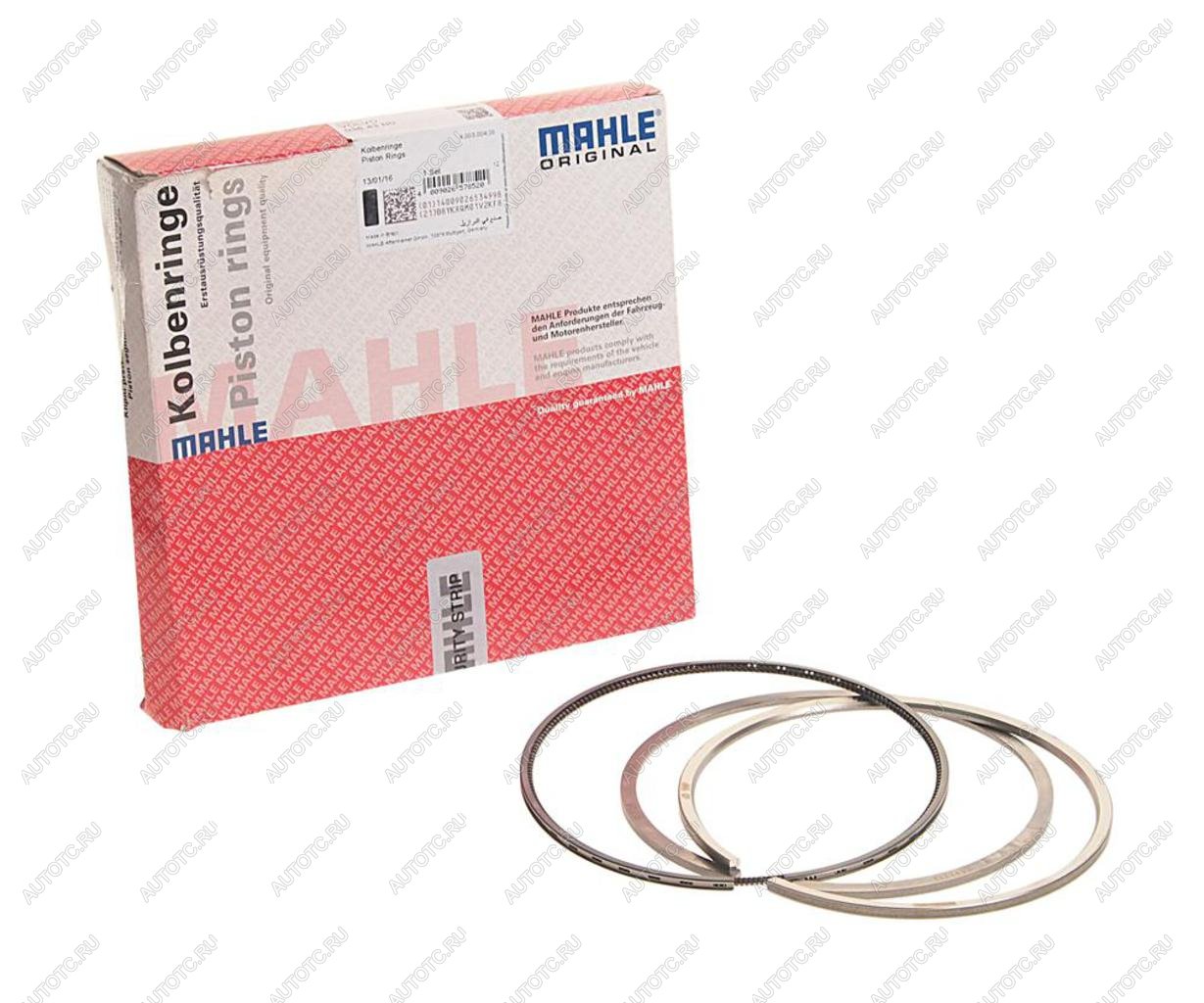 3 299 р. Кольца поршневые RENAULT (DXi12) VOLVO (D12) d=131.00 (на 1 поршень) MAHLE MAHLE 03843n0  с доставкой в г. Кемерово