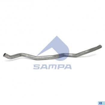 5 649 р. Труба DAF системы охлаждения ретардера передняя (ЕВРО-5) SAMPA SAMPA 052.047  с доставкой в г. Кемерово. Увеличить фотографию 1