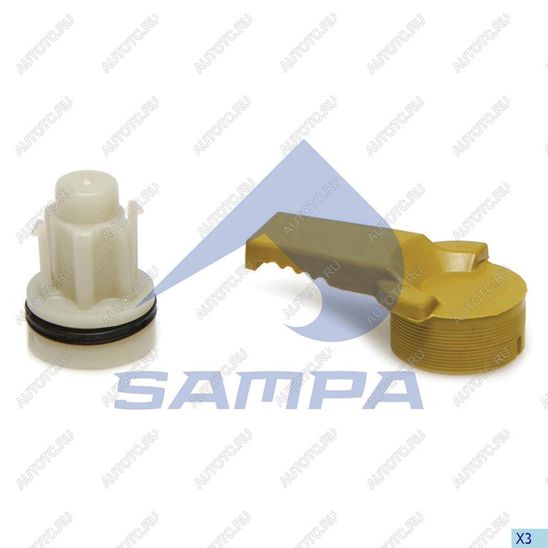 187 р. Ремкомплект суппорта SAF (SBS2220,вал регулировочный) SAMPA SAMPA 096.960  с доставкой в г. Кемерово