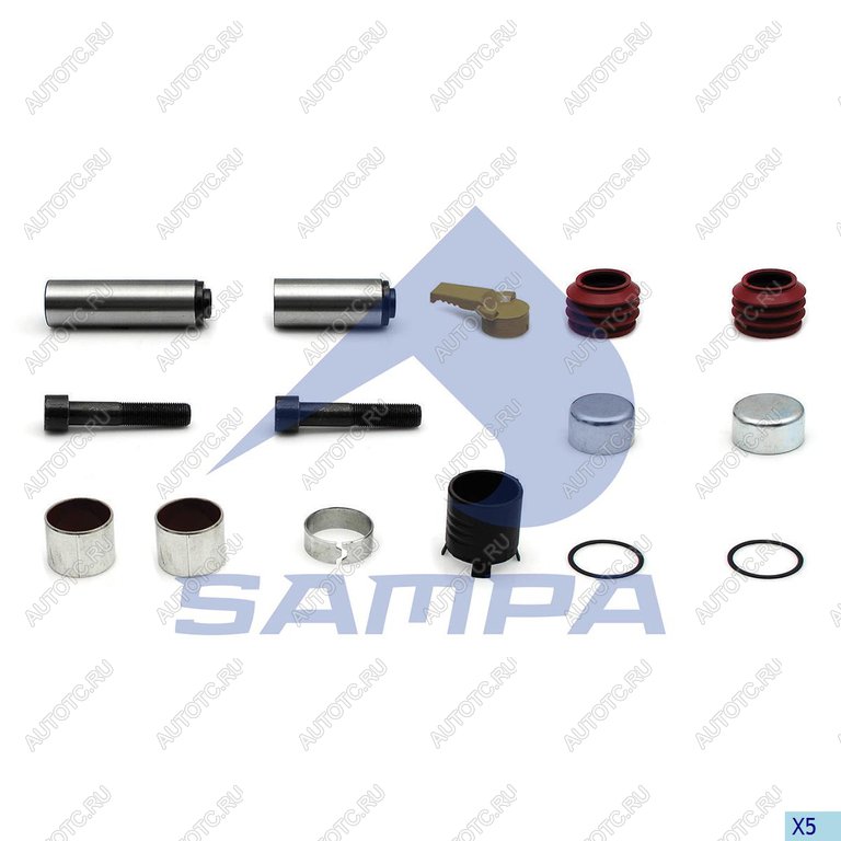 1 999 р. Ремкомплект суппорта SAF (SBS2220,направляющие) SAMPA SAMPA 096.964  с доставкой в г. Кемерово