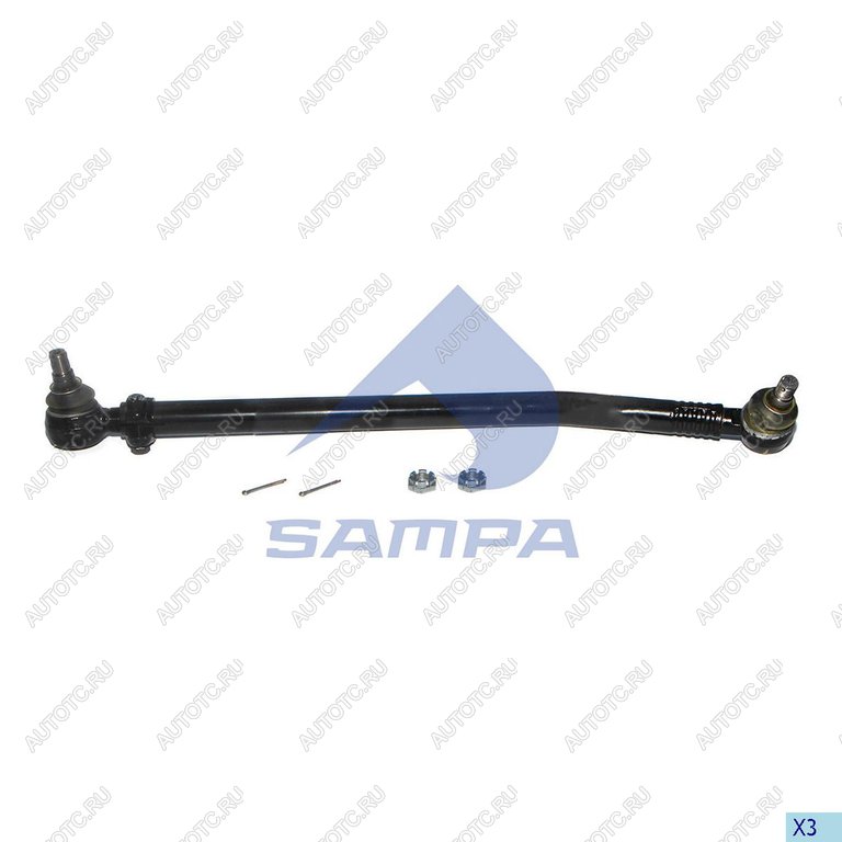 4 949 р. Тяга рулевая MERCEDES продольная L=780мм SAMPA SAMPA 097.012-01  с доставкой в г. Кемерово