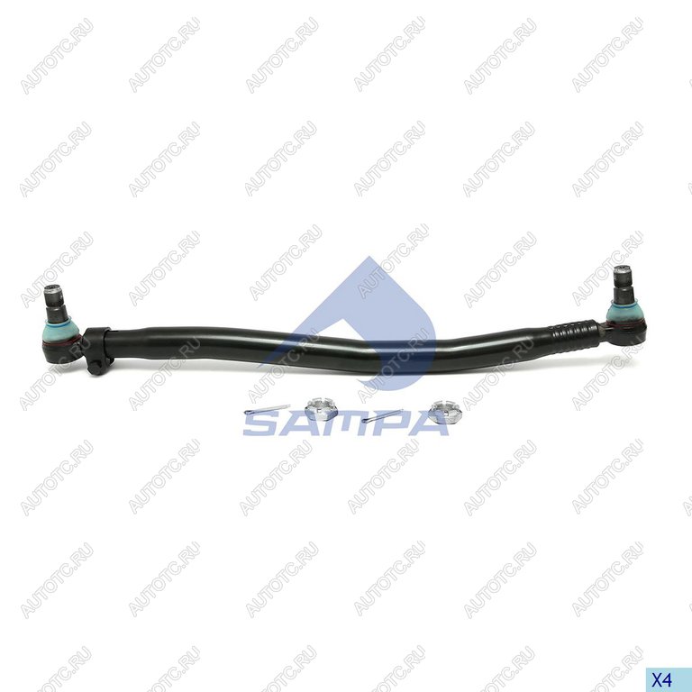 5 899 р. Тяга рулевая MERCEDES Actros продольная L=904мм SAMPA SAMPA 097.278-01  с доставкой в г. Кемерово