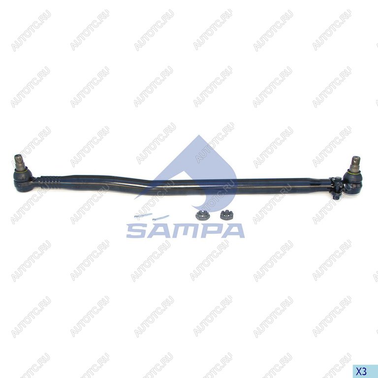 4 949 р. Тяга рулевая MAN продольная L=1060мм SAMPA SAMPA 097.299-01  с доставкой в г. Кемерово