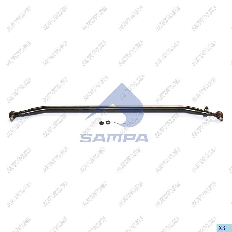 10 899 р. Тяга рулевая SCANIA поперечная L=1743 d=62 SAMPA SAMPA 097.360-01  с доставкой в г. Кемерово