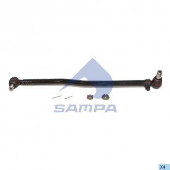 3 099 р. Тяга рулевая MERCEDES продольная L=885 SAMPA SAMPA 097.420-01  с доставкой в г. Кемерово. Увеличить фотографию 1