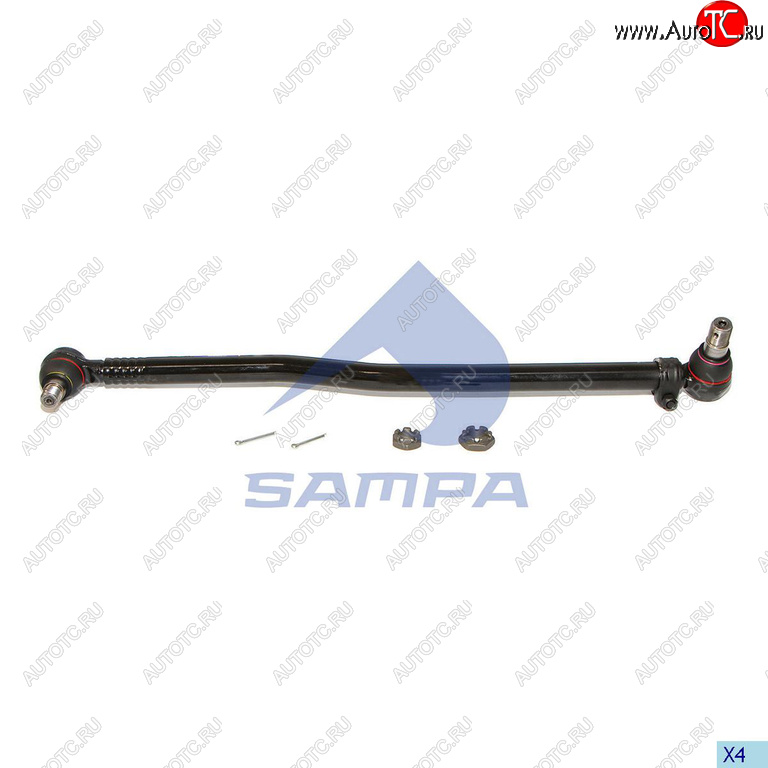 3 099 р. Тяга рулевая MERCEDES продольная L=885 SAMPA SAMPA 097.420-01  с доставкой в г. Кемерово