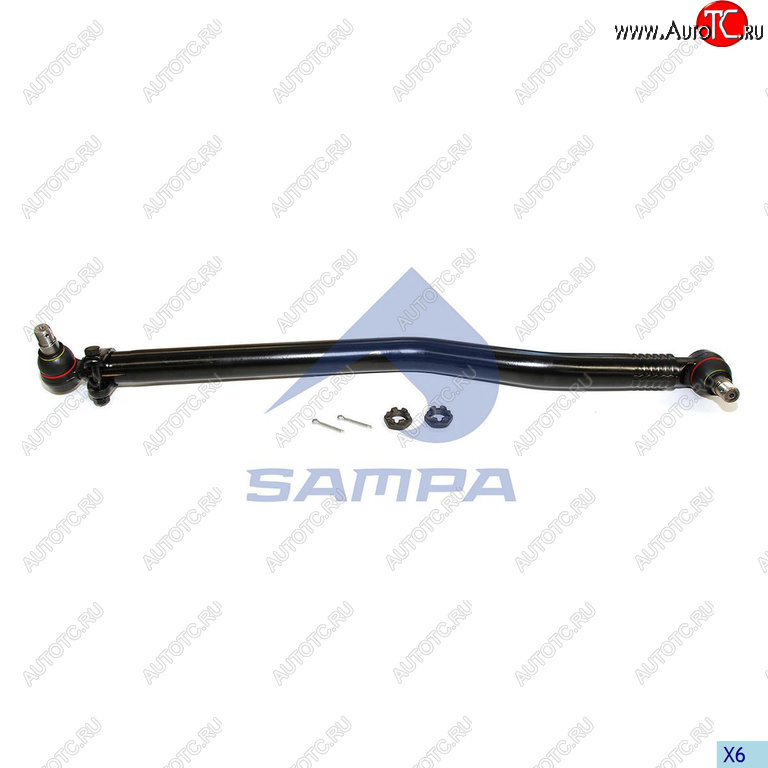 6 899 р. Тяга рулевая MAN TGA продольная L=993мм SAMPA SAMPA 097.537-01  с доставкой в г. Кемерово