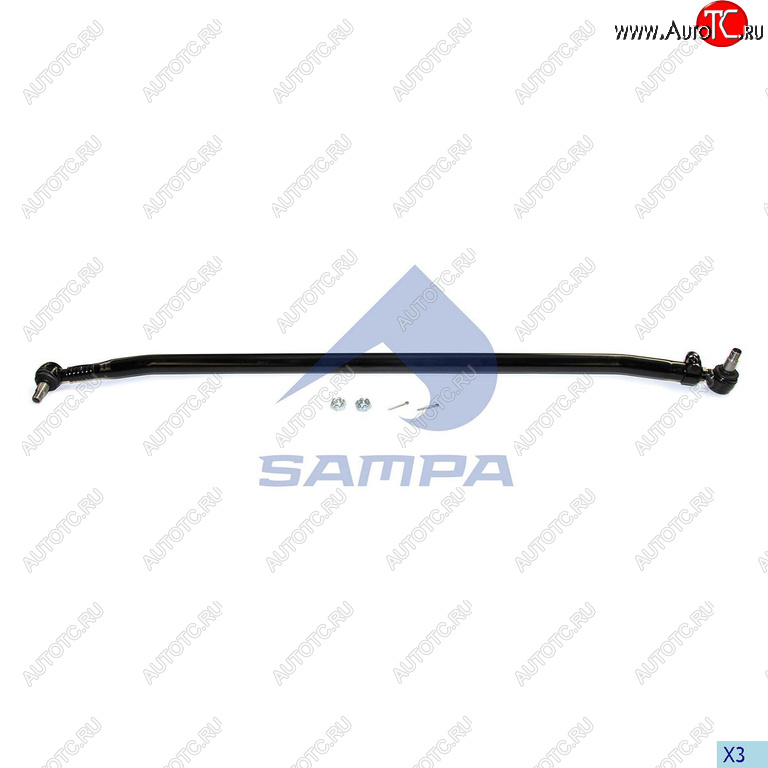 8 999 р. Тяга рулевая RENAULT поперечная L=1758 SAMPA SAMPA 097.549-01  с доставкой в г. Кемерово