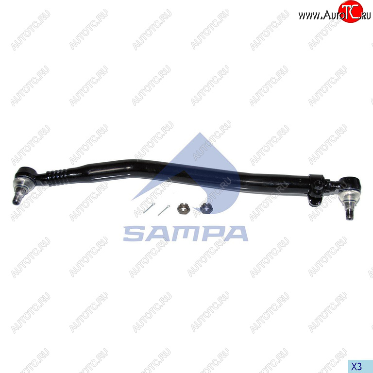 6 199 р. Тяга рулевая VOLVO продольная L=863 SAMPA SAMPA 097.551-01  с доставкой в г. Кемерово