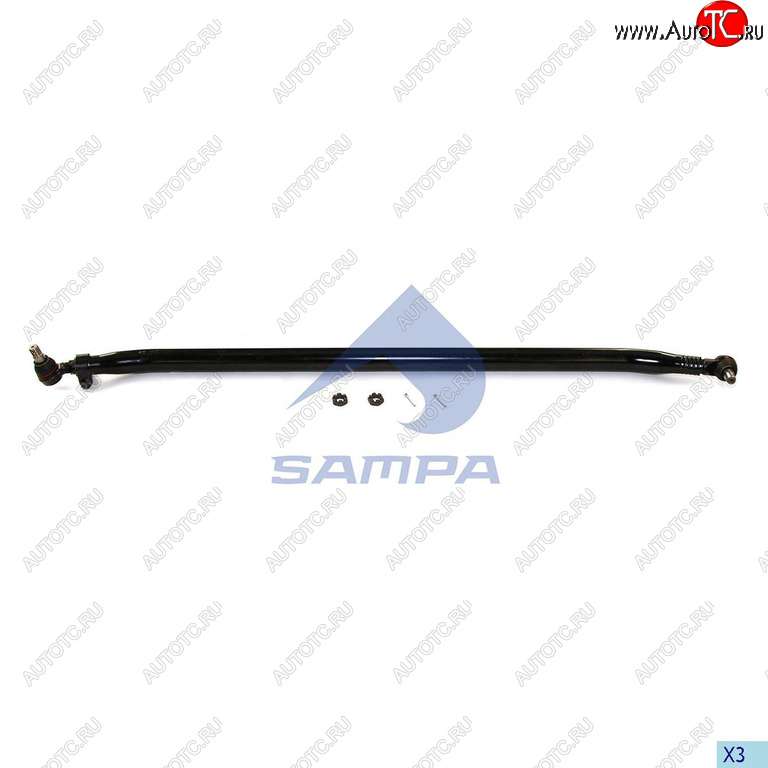 8 999 р. Тяга рулевая RENAULT поперечная L=1655 SAMPA SAMPA 097.597-01  с доставкой в г. Кемерово