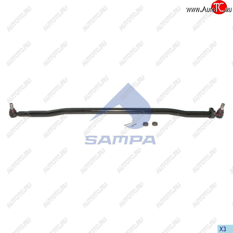 9 249 р. Тяга рулевая MERCEDES продольная SAMPA SAMPA 097.616-01  с доставкой в г. Кемерово