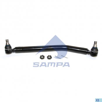 3 999 р. Тяга рулевая SCANIA продольная L=601мм SAMPA SAMPA 097.669-01  с доставкой в г. Кемерово. Увеличить фотографию 1