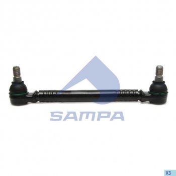 2 149 р. Тяга рулевая VOLVO RENAULT продольная L=340мм SAMPA SAMPA 097.745-01  с доставкой в г. Кемерово. Увеличить фотографию 1