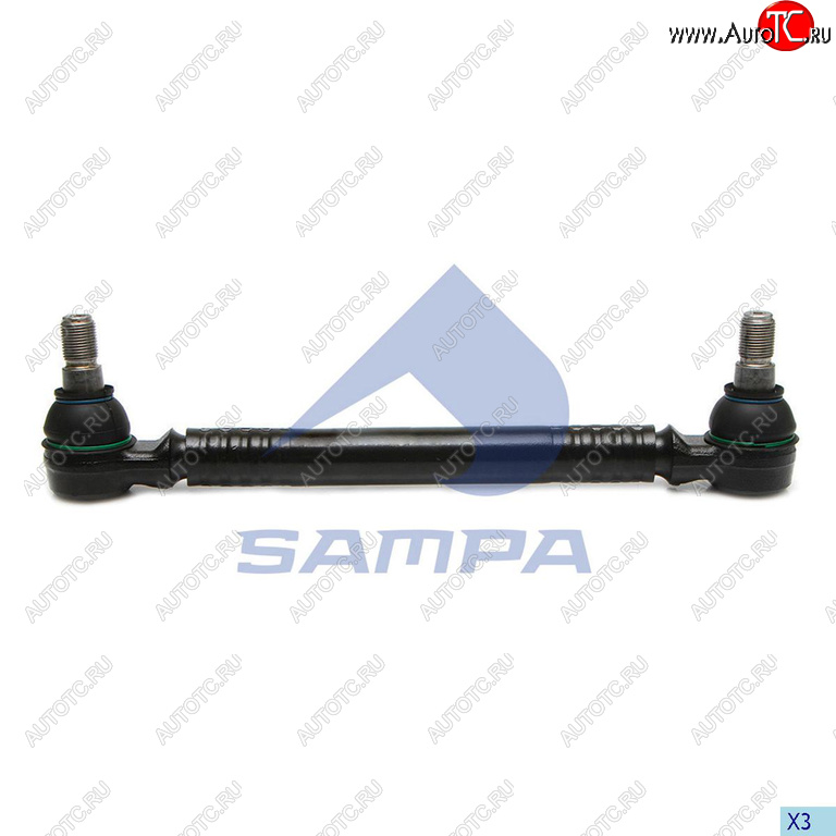 2 149 р. Тяга рулевая VOLVO RENAULT продольная L=340мм SAMPA SAMPA 097.745-01  с доставкой в г. Кемерово