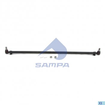 8 299 р. Тяга рулевая VOLVO FH9,12,16 поперечная L=1669мм SAMPA SAMPA 097.753-01  с доставкой в г. Кемерово. Увеличить фотографию 1