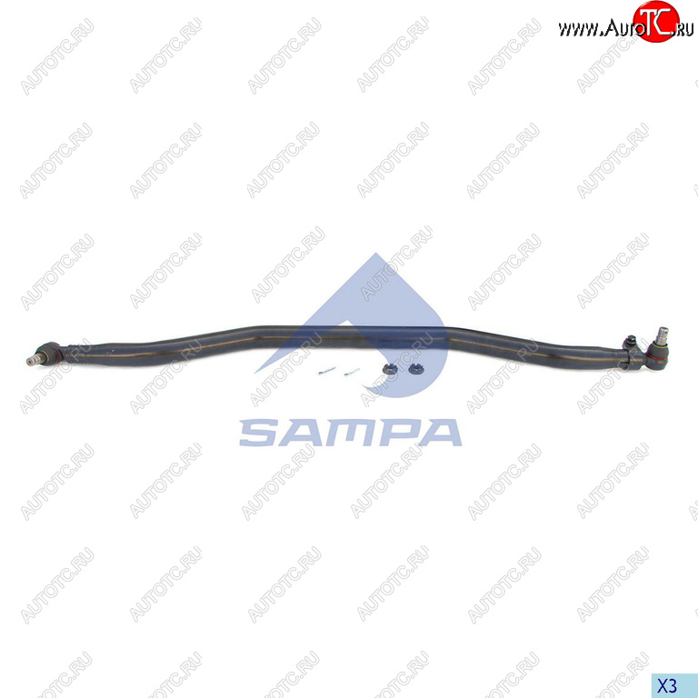 10 349 р. Тяга рулевая SCANIA P,G,R,T series поперечная L=1625мм SAMPA SAMPA 097.760-01  с доставкой в г. Кемерово