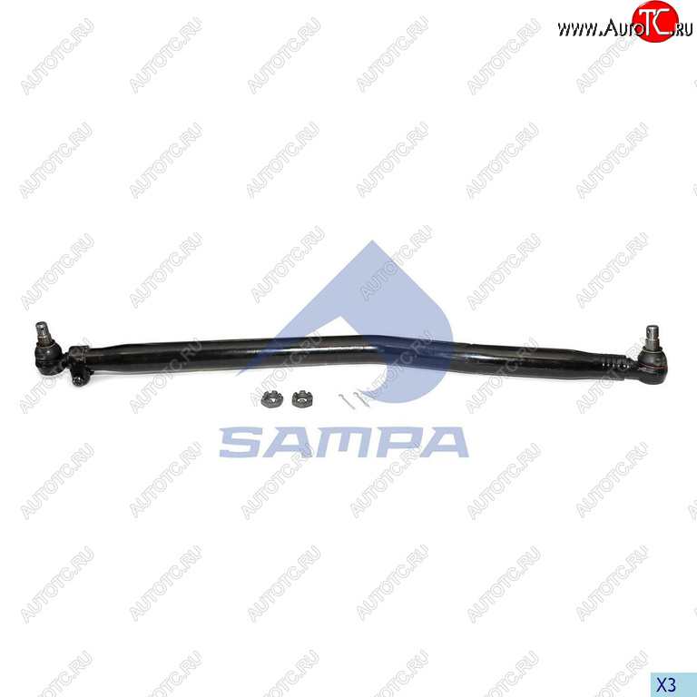 7 799 р. Тяга рулевая SCANIA 4 F,K,N series продольная L=1272мм SAMPA SAMPA 097.767-01  с доставкой в г. Кемерово