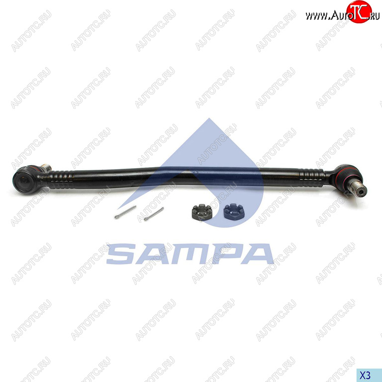 4 599 р. Тяга рулевая MERCEDES продольная L=711мм SAMPA SAMPA 097.786-01  с доставкой в г. Кемерово