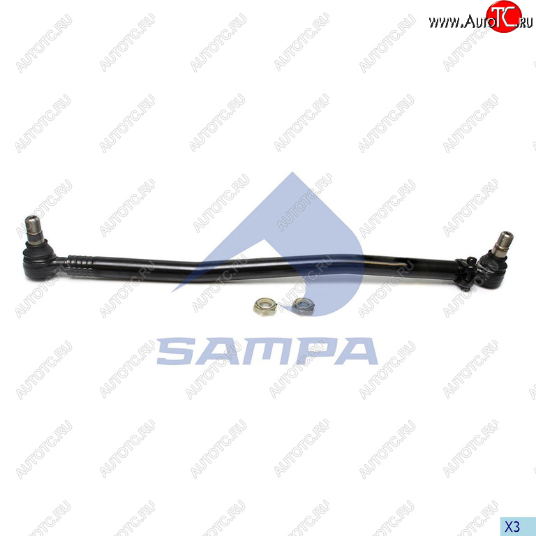 3 179 р. Тяга рулевая MERCEDES Actros MP2,MP3 продольная L=953 SAMPA SAMPA 097.787-01  с доставкой в г. Кемерово