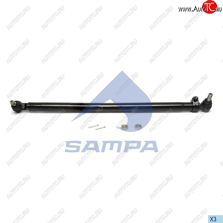 4 199 р. Тяга рулевая MAN продольная L=820мм SAMPA SAMPA 097.803-01  с доставкой в г. Кемерово