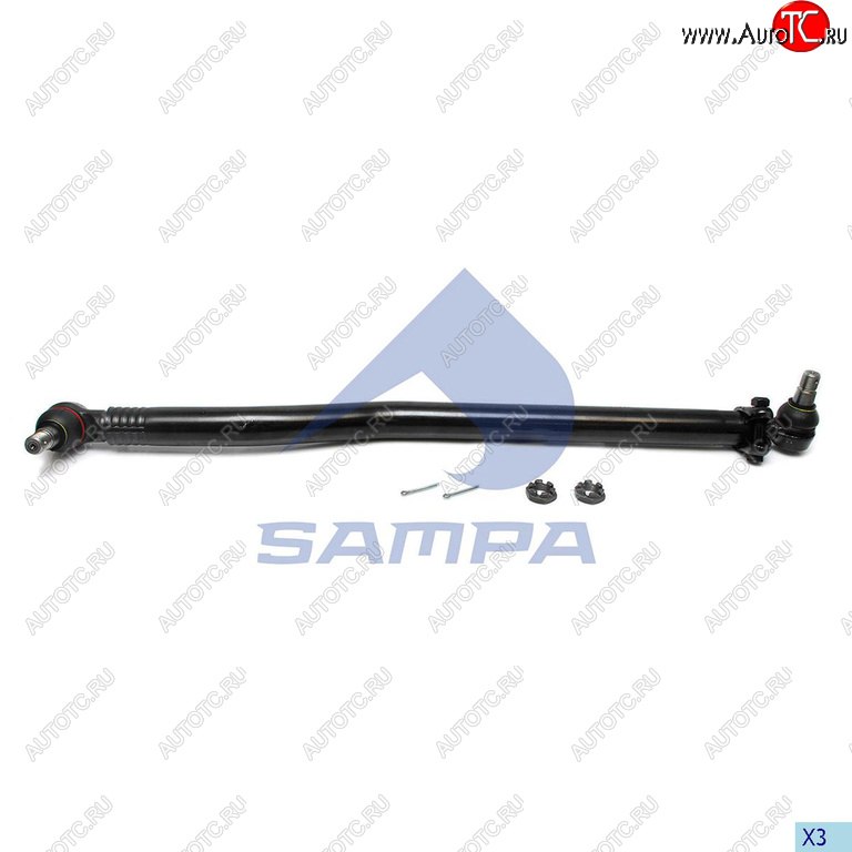 7 699 р. Тяга рулевая MAN TGA,TGS продольная L=1021 SAMPA SAMPA 097.814-01  с доставкой в г. Кемерово