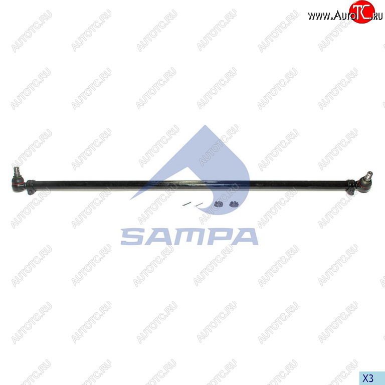 2 479 р. Тяга рулевая RENAULT Kerax поперечная L=1657мм SAMPA SAMPA 097.823-01  с доставкой в г. Кемерово